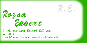 rozsa eppert business card